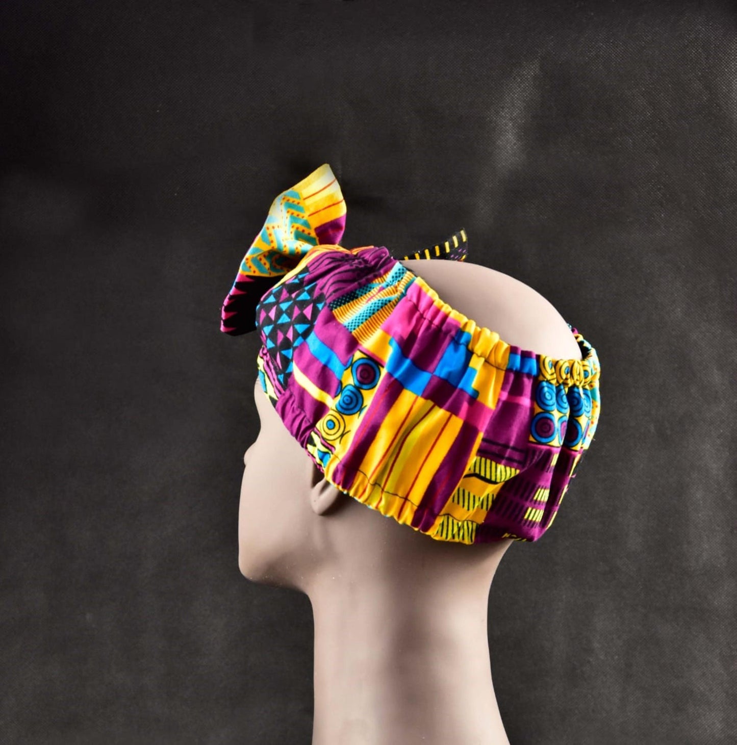 Ankara Bow Headband - Naturally Me