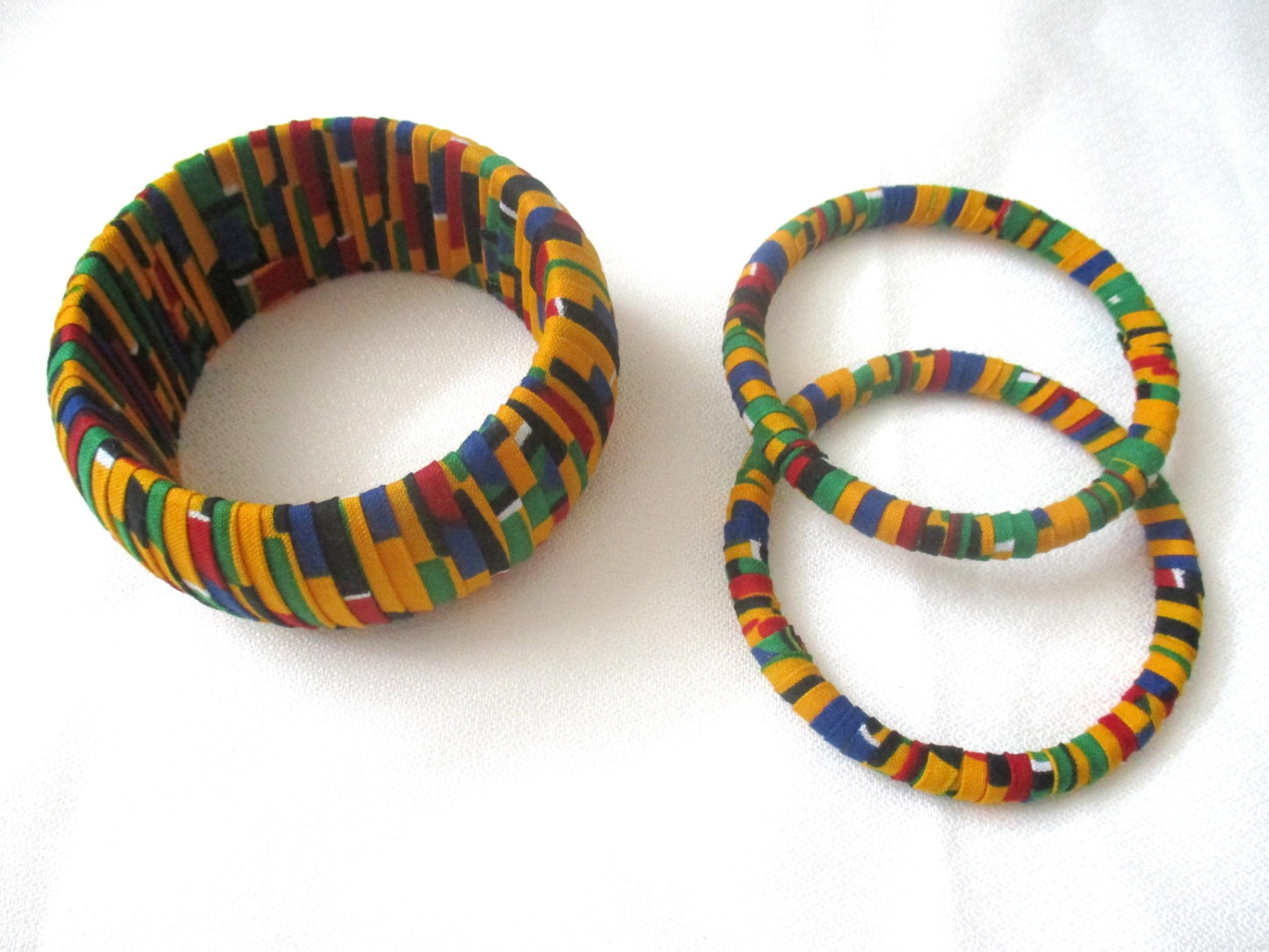 African Print Bangles - Naturally Me