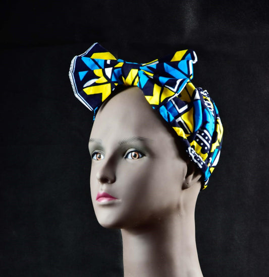 Ankara Bow Headband - Naturally Me