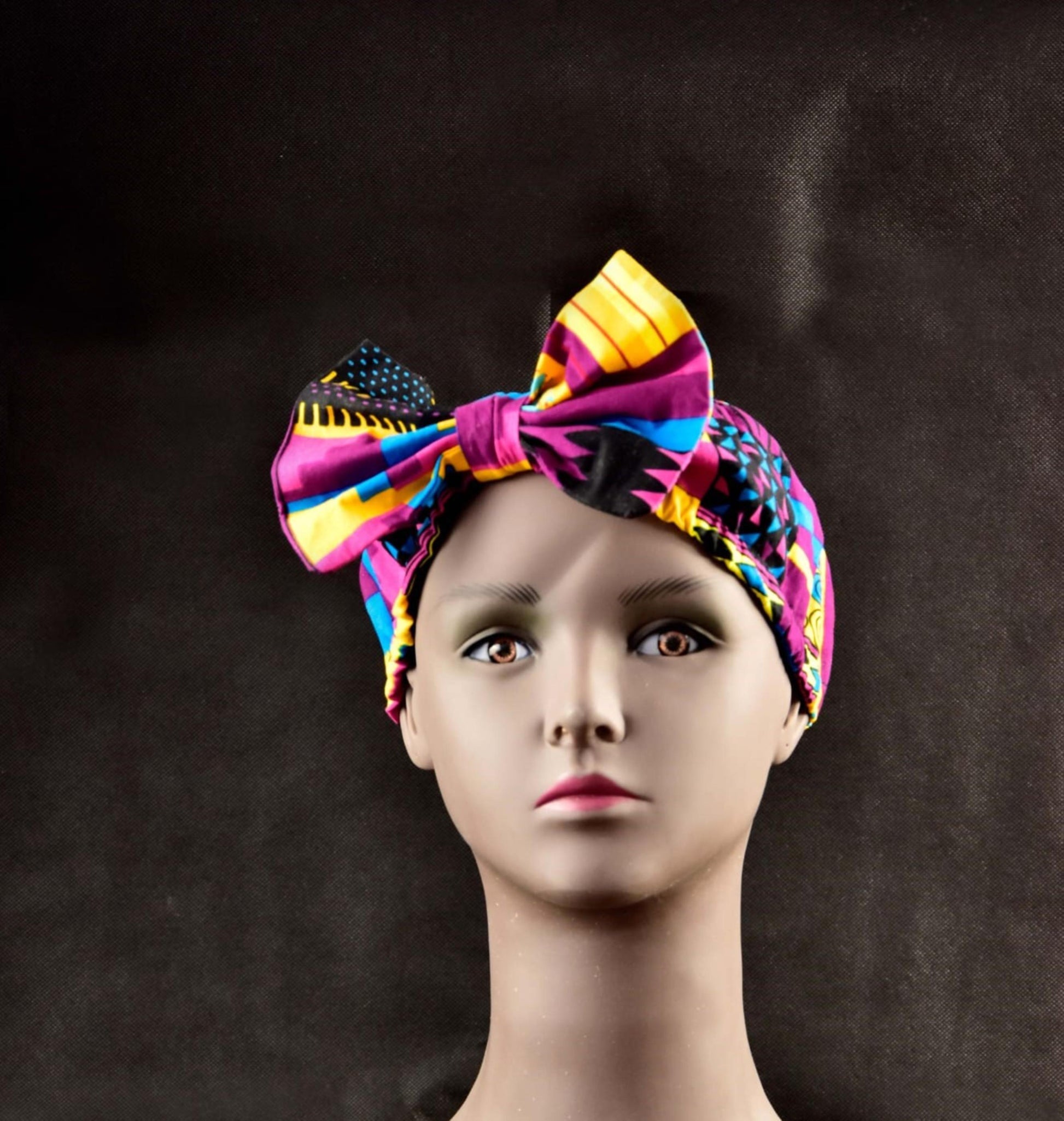 Ankara Bow Headband - Naturally Me