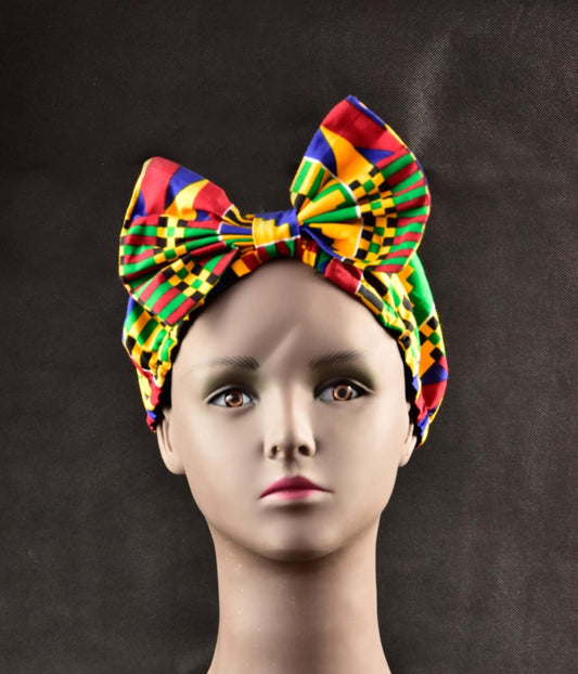 Ankara Bow Headband - Naturally Me