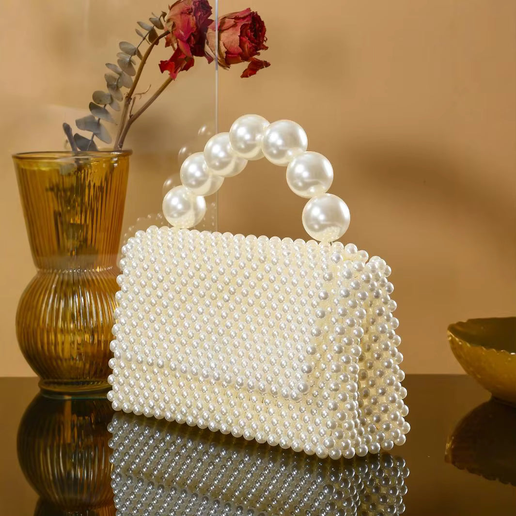 Handmade Luxury Pearl Clutch Bag - Naturally Me
